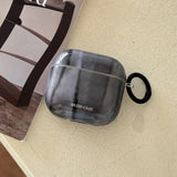 Simple Style Graphite Grey Gloss Soft Protective Case for AirPods 1 or 2 Pro 2 4 3nd Generation Earphone Fundas Shockproof Coque