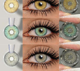 1 Pair Colored Contact Lenses for Eyes Fashion Green Eyes Lenses Natural Blue Contacts Gray Eye Lenses Color Eye Lens