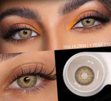 Colored Contacts Lenses for Eyes Gray Pupils Fashion Blue Lenses Brown Makeup Contact Yearly Green Beautiful Pupil 2pcs