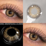 1 Pair Color Contact Lenses for Eyes Color Eye Lens Blue Eye Lenses Brown Lenses Gray Pupils Lens Yearly Green Contacts