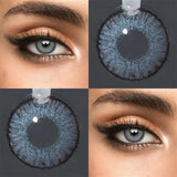 Eye Eyes Color Contacts Colored Contact Lenses Lens Small Pupil Beauty Cosmetic 3 Tones Green Daily 14.2mm 2Pcs 6 Months