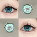 1 Pair Hot Sellers Myopia Lenses Colored Contact Lenses with Degree Korean Lenses Soft Green Lenses High Quality Lenses