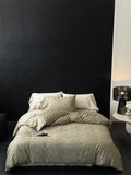 600TC Egyptian Cotton Vintage Jacquard Luxury Bedding Set Single Queen King Size Duvet Cover Flat/Fitted Sheet Pillowcase 3/4Pcs