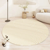 Modern Minimalist Rugs for Bedroom Large Area Living Room Decoration Round Carpet Thickened Non-slip Mat Home Plush Lounge Rug