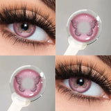 1Pair Purple Color Pupils Anime Contact Lenses with Degree Cosplay Accessories Color Korean Lens Beauty Fast Shipping