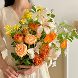 30 Simulated Roses Realistic Touch with Fake Flowers Valentine's Day DIY Wedding Party Home Decoration Pink Rose Eternal Flower