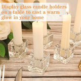 Ikeehome  A set of 12 glass candle holders for weddings, Easter, Christmas, Thanksgiving, Valentine's Day