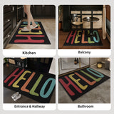 Multi-Style Welcome Door Mat Non-slip Dirt Trapper Absorbent Pad for Home Entryway Front Door & Living Room Decor