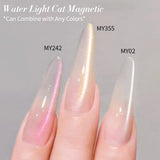 10ml Pink Gold Water Light Cat Magnetic Gel Polish HEMA TPO FREE Aurora Glitter Crystal Soak Off UV Varnish Manicure