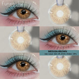 Blue Lenses with Prescription Myopia Colored Contact Lenses for Eye Cosmetic Eye Contacts Lens with Degree Yearly Pupil