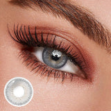 Brown Contact Lenses Natural Gradient Circle Lenses with Golden Pattern 14.2mm Cosmetic Colored Contacts for Daily & Party Wear