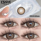 1 Pair New Color Contact Lenses Degree High Quality Blue Eyes Colored Lens Makeup Beautiful Pupil Yearly Use