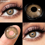 1 Pair Gray Color Contact Lenses for Eyes Natural Brown Blue Lenses Green Eye Contacts Beauty Cosmetic Pupils Yearly