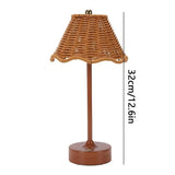 Touch Sensor LED Rattan Desk Lamp Wireless Design Adjustable Brightness Rechargeable Desk Lamp Eye Care Energy Saving