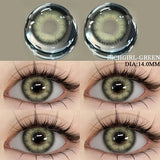 1pair Colored Contact Lenses for Eyes Natural Brown Contact Blue Eyes Lenses Korean Gray Contacts Yearly Green Pupils