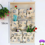 Home Storage & Organization Multilayer Fabric Hanging Storage Bag for Door Wall Wardrobe Dormitory Creative Organizer
