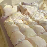 Romantic Dry Flowing Sand Full Cotton Double Layered Bedding Set 4-Piece Spring Soft Naked Sp Bed Canopy Sle
