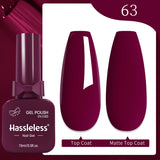 Single-use gel nail polish, 15ml each, requires LED lighting, solid color, a must-have for manicures | Vibrant nail colors | Nai