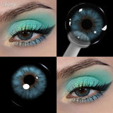Blue Colored Contact Lenses 14.2mm 6 Months Disposable Green Brown Natural Eye Color Contacts Beauty Makeup