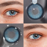 1 Pair of Natural Colored Contact Lenses Prescription 14.5mm Half Year Disposable Small Pupil Myopia Color Contacts