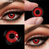 Cosplay White Contact Lenses for Eyes Anime Role Playing Lens Halloween Cosplay Black Contacts Yearly Cosmetics Pupils