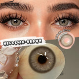 1Pair New Colored Contact Lenses Natural Brown Eye Lenses Blue Eye Lenses Fashion Beauty Contacts Gray SoftLens Yearly