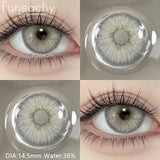 1pair Natural Color Contact Lenses for Eyes Blue Eye Lens Gray Lenses Fashion Korean Beauty Pupils Yearly Makeup Lens
