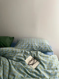 Waed Cotton Bedding Set Havana New Sle Pure Cotton Plaid Four-Piece Bedding Set Comforter Cover eet Pillowcase