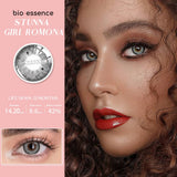 2PCS Colored Contact Lenses for Eyes Sunkissed Lenses Green Contact Lenses Gray Lense Fashion Beauty Pupils 1 Year