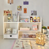 Double-Layer Desktop Organizer Rack Stationery Office Desk Accessories Storage Desktop Cosmetics Organizers Storage Shelf