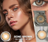 1 Pair Natural Colored Contact Lenses for Eyes Gray Eye Lens Fashion Blue Lenses Cosmetic Brown Eyes Contacts Yearly