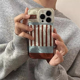 Korean Colorful Blocked Striped Vortex Pattern Phone Case For iPhone 16 11 12 13 14 15 Pro Max SE XR X XS 7 8 Plus Soft Cover