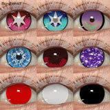 1 Pair Halloween Cosplay Contact Lenses Ai  Rubi Ruby Akuamarin Kana Cosplay Pink Lenses Purple Anime Lenses