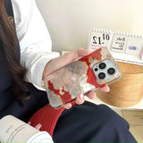 Neo-Chinese stlye gllacier fundas for iphone 15pro 16promax 14 13 15 pro max 16 13pro 14promax good luck cloud phone case