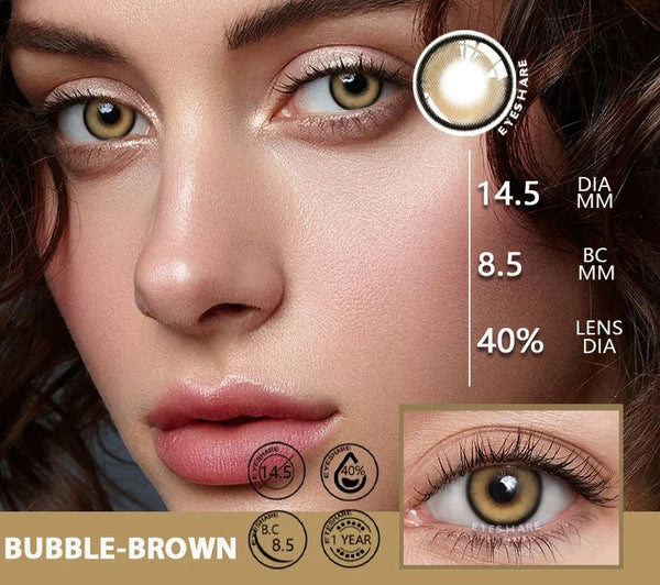 1Pair Colored Contacts Yearly Eye Color Contact Lenses For Eyes Pupils ...