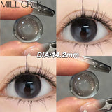 2pcs/Pair Color Contact Lenses with Degree Myopia Lenses Grey Lens Comestics Natural Eyes Lenses Beauty Pupils Yearly