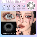 Myopia Lenses 1pair Color Contact Lenses for Eyes Brown Prescription Lens Cosmetic Black Lense Yearly Gray Contact Lens