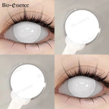 Anime Cosplay Contact Lenses Purple Lenses Halloween White Lenses Dragon Eye Cosplay Lenses Colored Pupils for Party