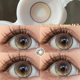 Pink Contact Lenses Myopia Color Contact Lenses for Eye with Diopters Natural Grey Brown Eye Color Lenses Blue Lens 2PCS