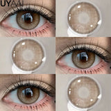 Colored Contact Makeup Natural Brown Eye Lenses Lovesick Series Cosmetics Gray Lenses Woman Makeup Green Beauty Contacts
