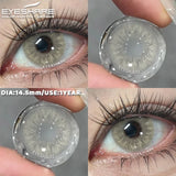 1 Pair Colorful Contact Lenses for Eyes Fashion Natural Gray Pupils Beauty Makeup Purple Color Lens Brown Eye Contacts