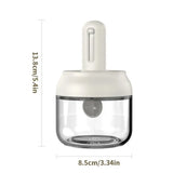 1/3 pcs Glass Seasoning Bottle With Telescopic Spoon Household Kitchen Salt Storage Box Leak Proof and Moisture-proof