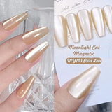 Auroras Cat Magnetic Gel Nail Polish Reflective Sparkling Glitter Semi Permanent Nail Art Soak Off LED UV Gel Varnis