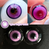 2pcs/pair Cyber Series Halloween Colored Contact Lenses for Makeup Eyes Big Pupils Red Contact Lenses Brown Lens Myopia