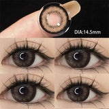 1 Pair Natural Contact Lenses for Eyes Myopia Prescription Fashion Eyes Round Soft Lens Student Color Cosmetics Fast Shipping