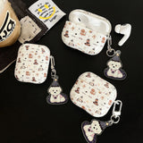 Korea Ins Lovely Sit Dog Silicone Soft Case for AirPods 1/2/3/4 Pro 2 Wireless Bluetooth Earphone Charging Box Protection Coque