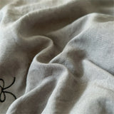 Embroidered Summer Quilt Washed Cotton Girl Home Comfortable Skin Friendly Soft Air-Conditioned Thin Quilted Queen Size Blankets