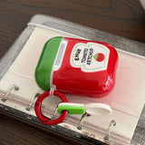 Cartoon Cute Red Tomato Salad Ins Soft Silicone Earphone Case For AirPods 1 2 3 4 AirPods Pro 2 Shockproof Fundas With keychain