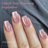 10ml Imperial Green Cat Magnetic Gel Nail Polish Spring Summer Sparkling Glass Bead Soak Off Christmas Decoration