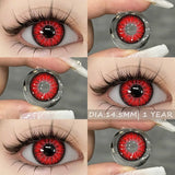 1 Pair Pink Cosplay Contact Lenses for Eyes Lenses Anime Lenses Anime Accessories Lenses Pink Lenses Red Lens